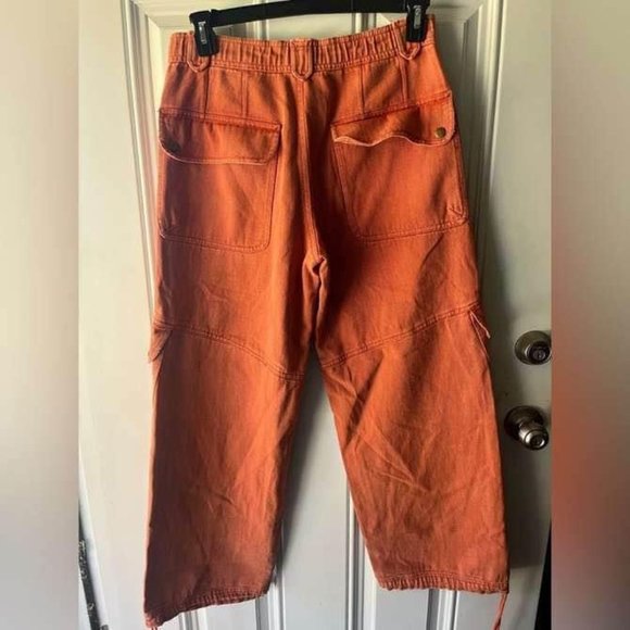 Free People Come and Get It Utility Pant in Spice Route - Picture 3 of 6